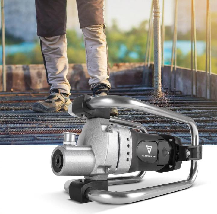 Produktbild Stahlwerk Betonrüttler mit Rüttelflsche Set, 2.300 Watt – 4.000 U/min, Rüttelflasche Ø 35 mm