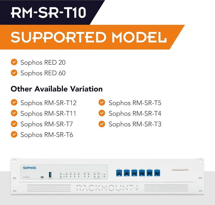 Produktbild Rackmount.IT 1.3/2U 6 x RJ-45, f/ Sophos RED 20, RED 60