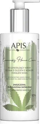 Apis Natural Cosmetics Apis - Cannabis Home Care Crème régénérante pour les mains à l'huile de chanvre et au beurre de (300 ml)