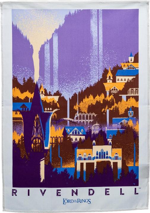 Produktbild Weta Workshop - The Lord of the Rings - Rivendell & Hobbiton Tea Towel Set of 2 (70 x 50 cm)