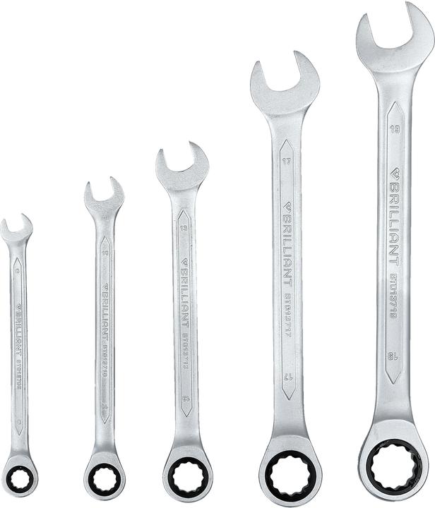 Image du produit KS Tools 8 - 19 mm Jeu de clés mixtes à cliquet 5 pièces (19 mm, 12 mm, 14 mm, 16 mm, 10 mm, 18 mm, 17 mm, 11 mm, 15 mm, 8 mm, 9 mm, 13 mm)