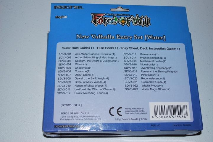Produktbild Force of Will - Starter deck V0 - Water - Englisch (Englisch, Deck)