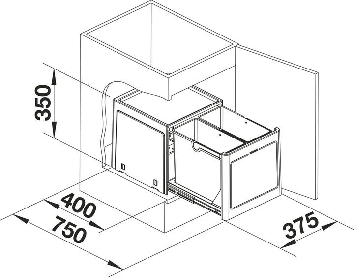Produktbild Blanco Einbaumlleimer (26 l)
