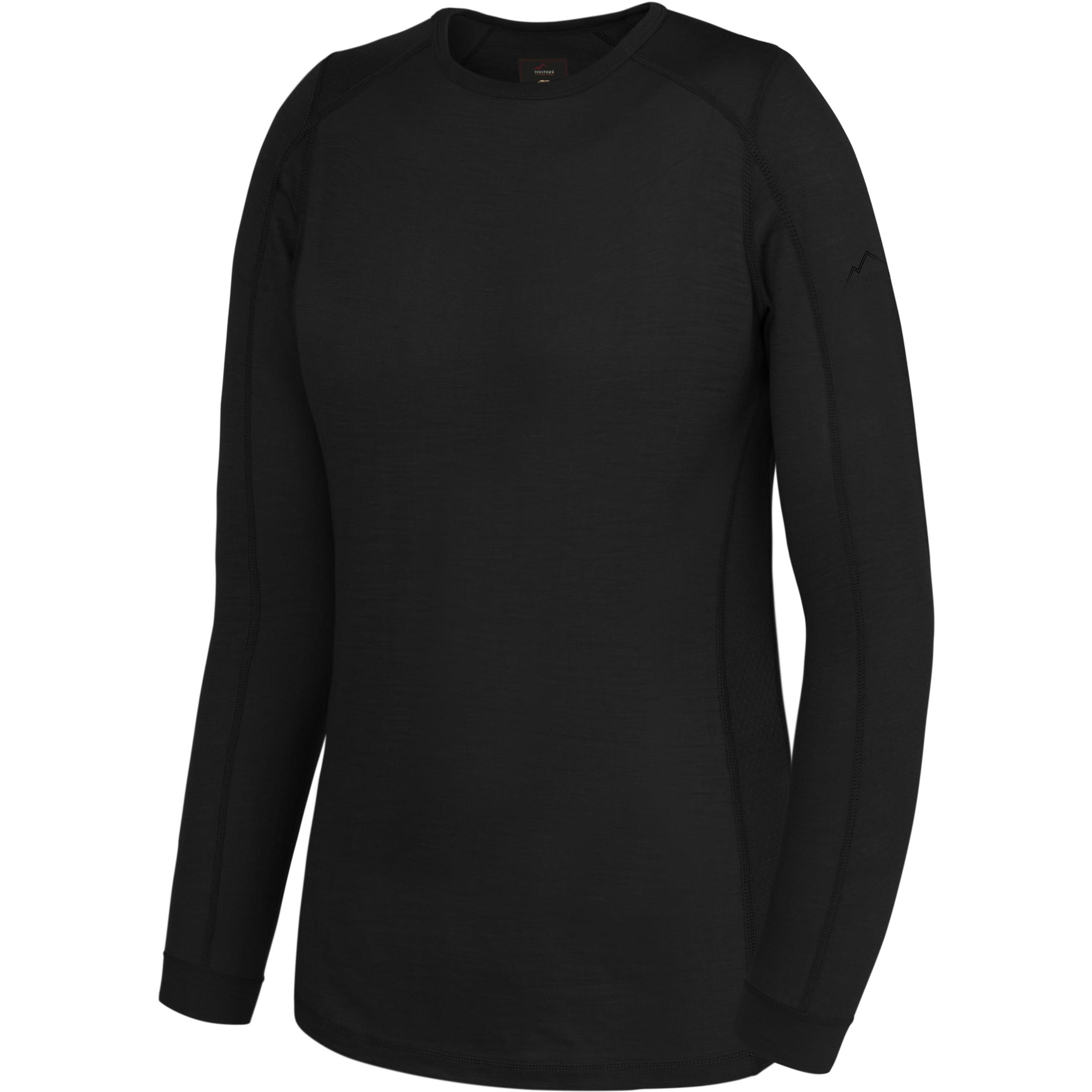 Thumbnail - Normani, Damen, Funktionsshirt, Damen Merino Langarm-Shirt „Goulburn“ - 9185 (XL), Schwarz, XL