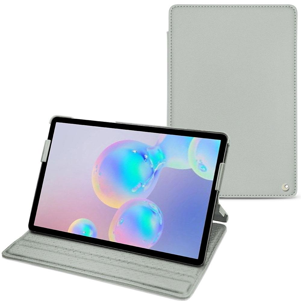 Noreve Lederschutzhülle horizontal (Galaxy Tab S6), Tablet Hülle, Grau