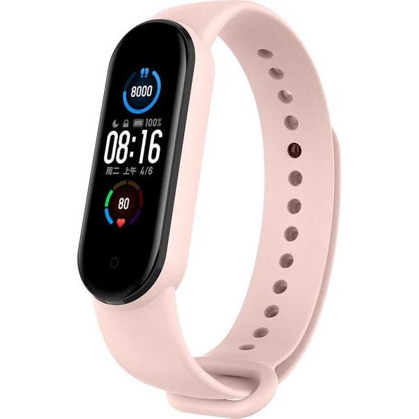 Strap-it Armband (Silikon, Mi Band 6), Uhrenarmband, Rosa