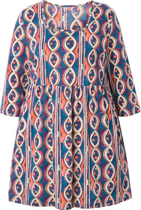 Produktbild Ulla Popken Longshirt, bedruckt, A-Linie, V-Ausschnitt, 3/4-Arm (58)