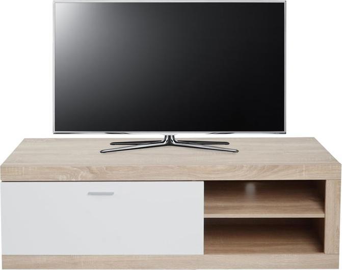 Immagine prodotto Mendler Porta TV HWC-L33, legno 43x140x41cm vano portaoggetti, aspetto quercia, bianco