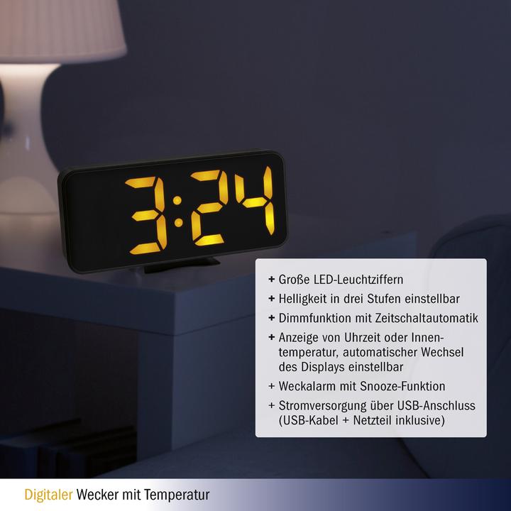 Actual product image TFA Digital alarm clock