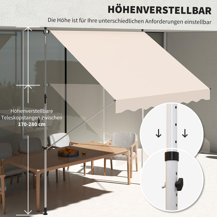 Actual product image Outsunny Balcony awning (3 m)