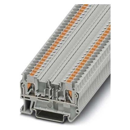 Phoenix Contact PTC 2,5-MTD 3270106 Durchgangsreihenklemme Polzahl: 2 0.14 mm² 2.50 mm² Grau 50 St., Elektronikkabel + Stecker, Grau