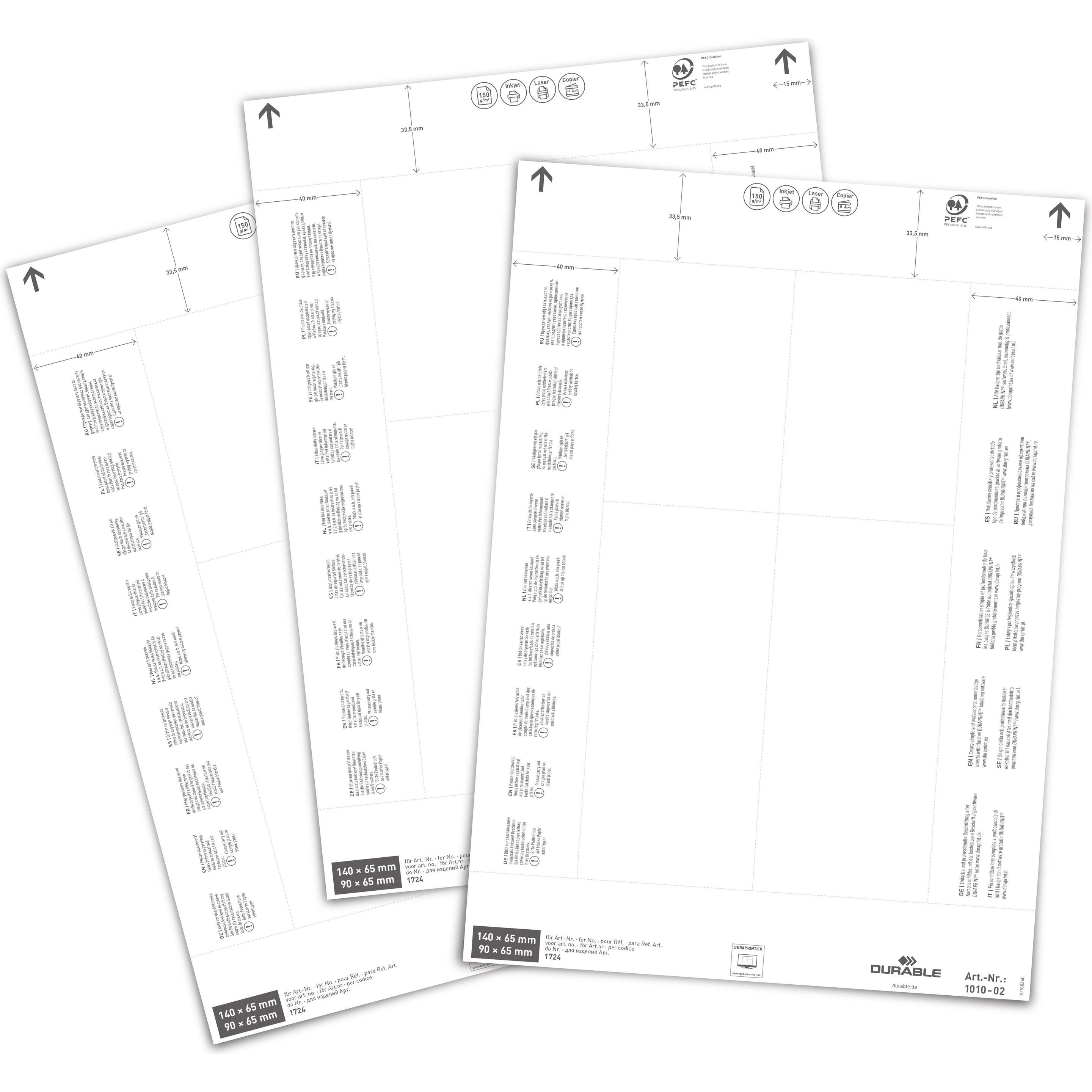 Thumbnail - Durable, Informationsschild, Einsteckschilder für Logistiktaschen