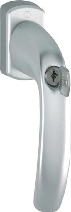 Actual product image Hoppe Window handle New York 0810S/U10 TBT1 Aluminium F9016 / traffic white 32 mm lockable