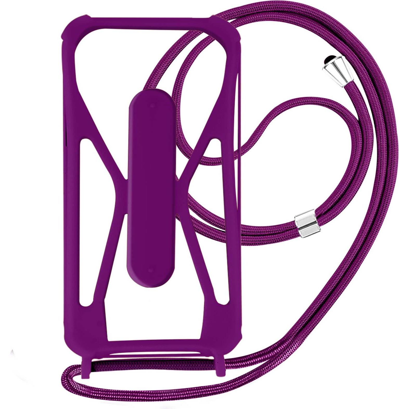 Avizar Universelle Handyhülle mit Kette Series, Handykette, Violett