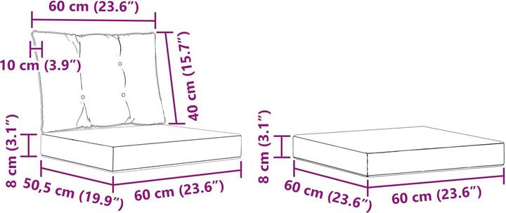 Produktbild vidaXL Outdoor-Sofa