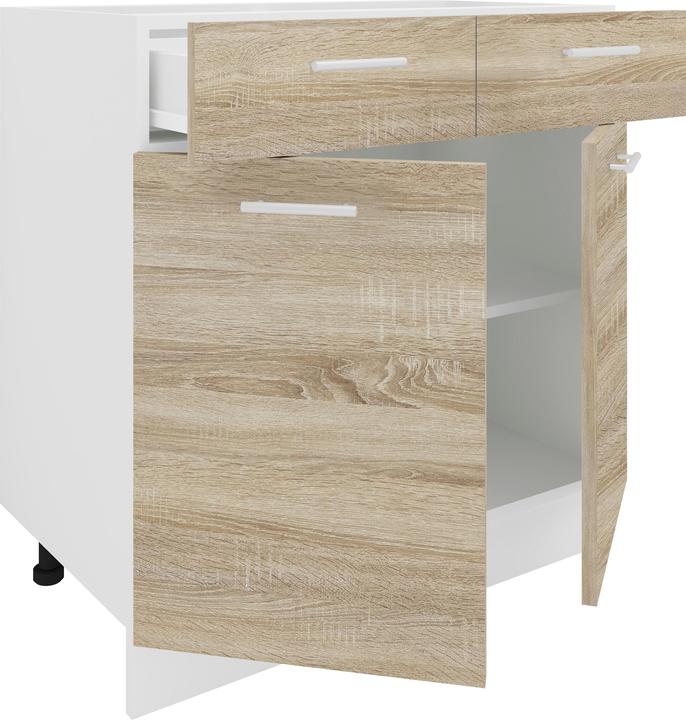 Image du produit VCM Armoire de cuisine Largeur 80 cm Tiroir Meuble bas de cuisine Esilo (80 x 46 x 82 cm)