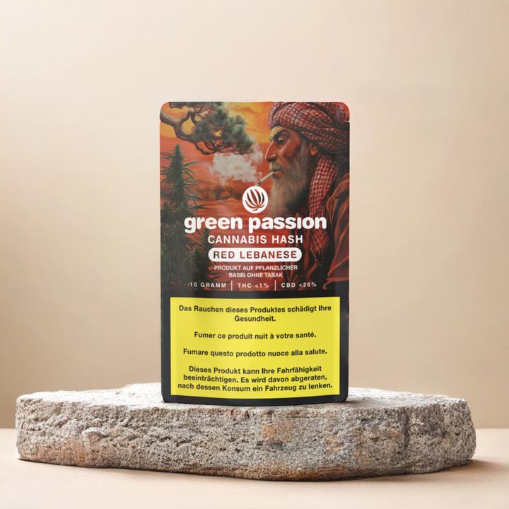 Actual product image Green Passion CBD Hash Red Lebanese (5 g, Indoor)
