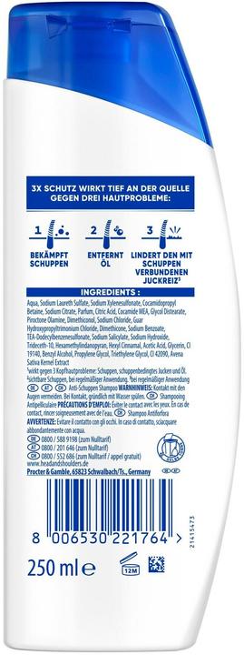 Productafbeelding Head & Shoulders Anti-Schuppen Shampoo Apple Fresh Shampoo 250 ml (Vloeibare shampoo)