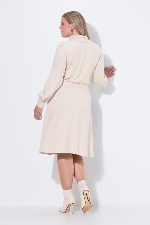 Produktbild Miamoda Strickkleid, Midilänge, Rollkragen, Taillengürtel (50, 52)
