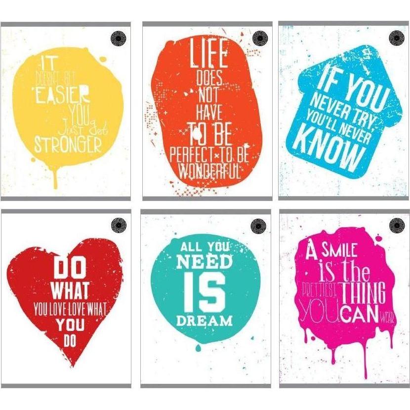 Ziemia Obiecana, Quaderni + Bloc notes, "Pažadėta žemė" A5/80K Grungės grotelių komplektas (10 vnt.) (A5)