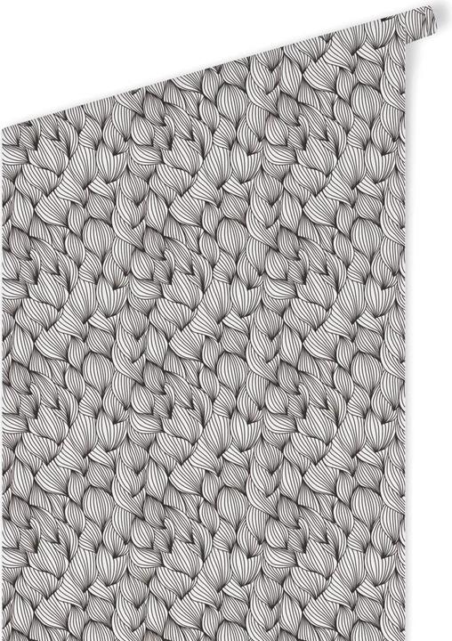 Actual product image Trenddeko Graphic waves - black and white (528 x 48 cm)