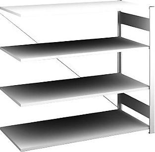 Actual product image Hofe Sideboard plug-in shelf, light gray