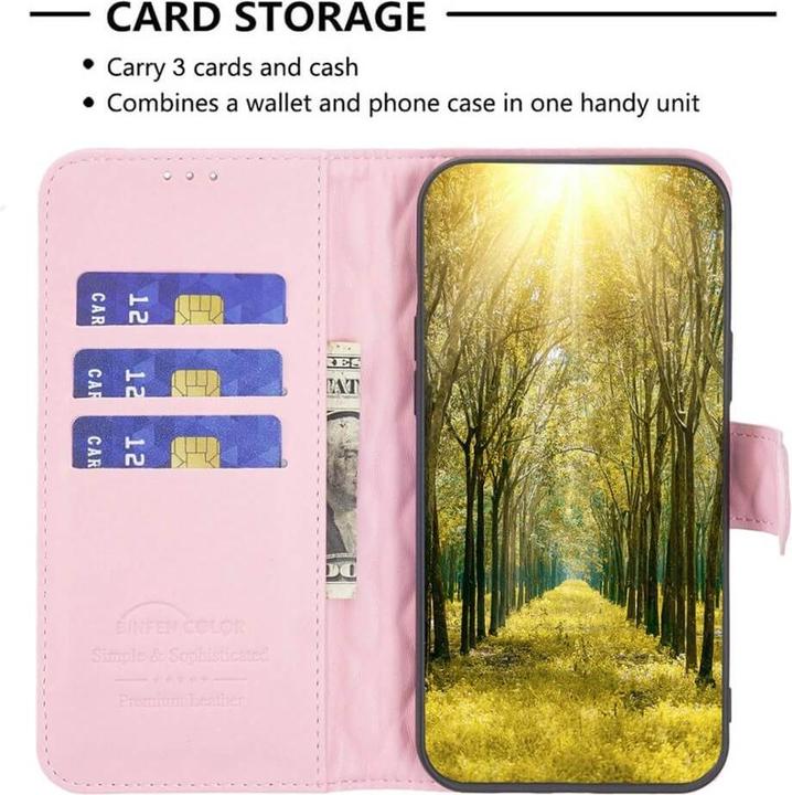 Actual product image Binfen Color Xiaomi 13 Lite - BINFEN Leather Case Cover pink (Xiaomi 13 Lite)