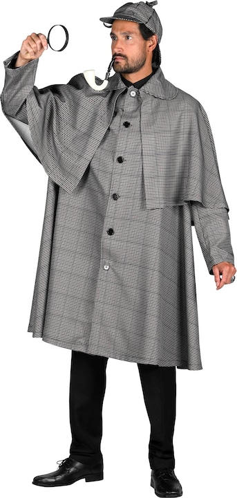 Immagine prodotto Thetru Cappotto e cappello Sherlock Holmes da uomo (XL)