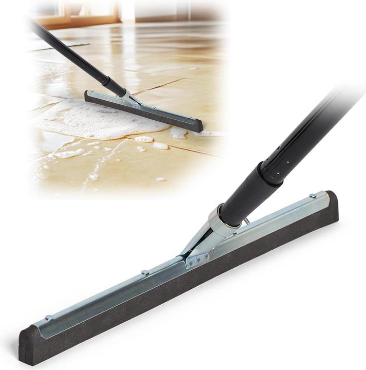 Novaliv Wasserschieber Bodenabzieher 45cm mit Stiel 137 cm Duschabzieher Abzieher Dusche Boden Abzie
