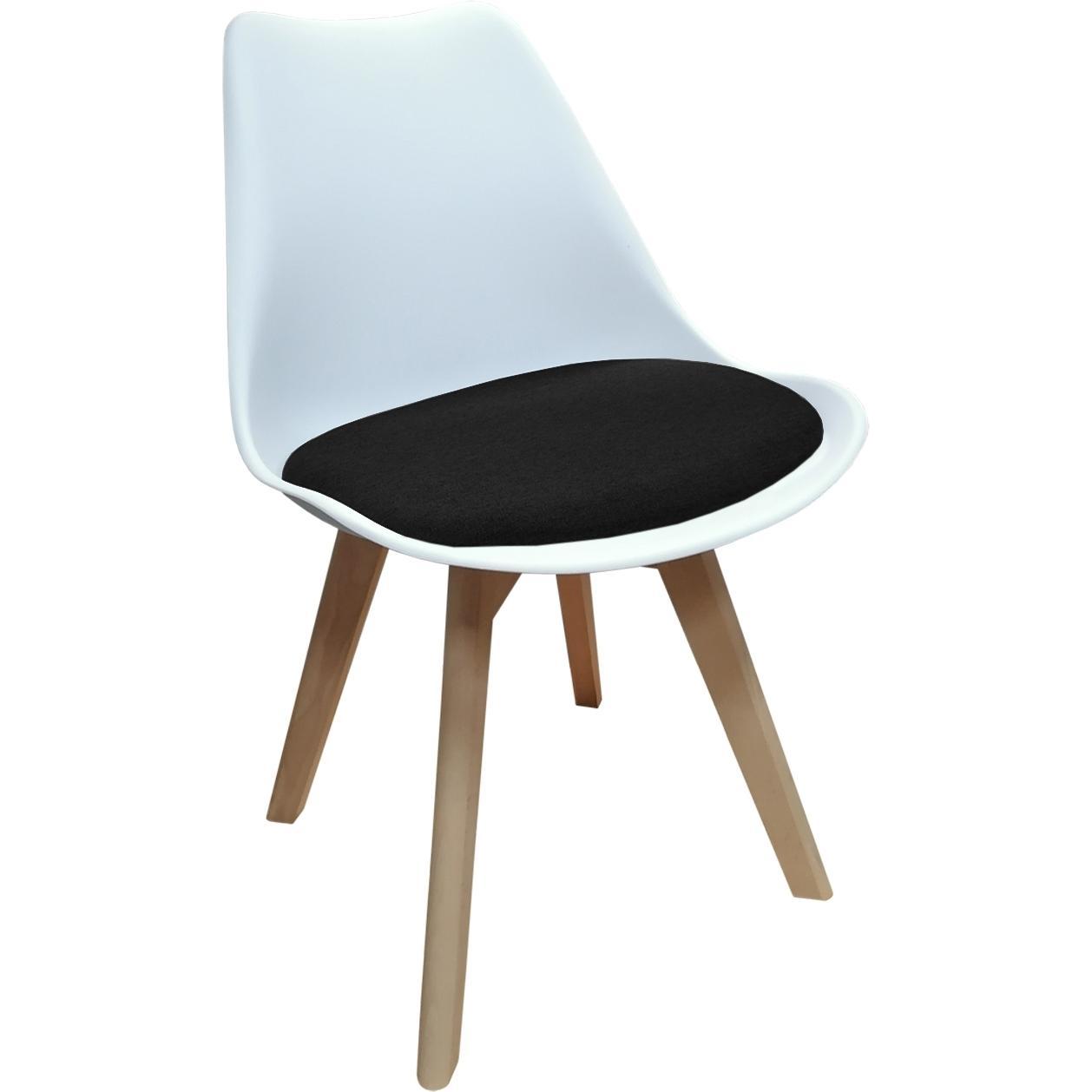 HTI-Living, Stühle, Esszimemrstuhl Atlanta Weiss/Schwarz