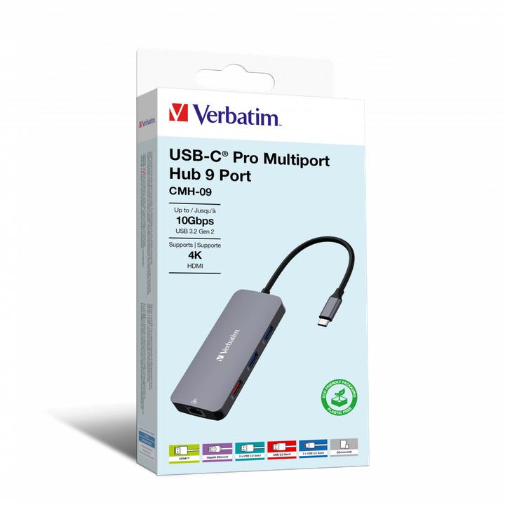 Produktbild Verbatim CMH-09 (USB-C, 9 Ports)