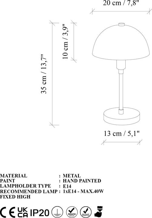 Actual product image Opviq Togg Table Lamp (E14)