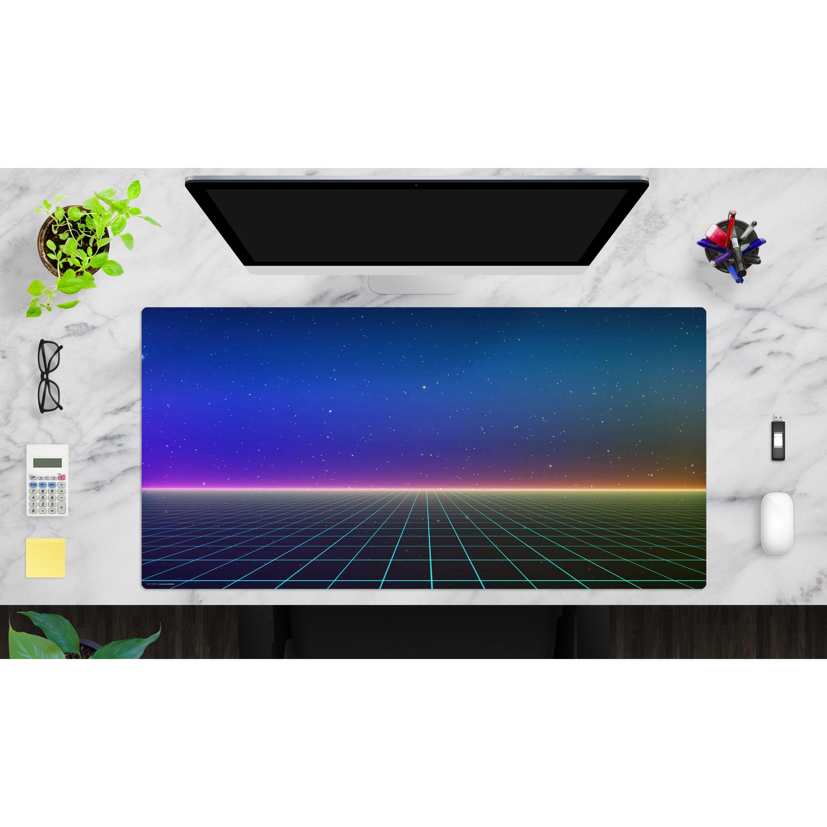 Thumbnail - CoverYourDesk, Unterlage, Schreibtischunterlage Retro Synthwave