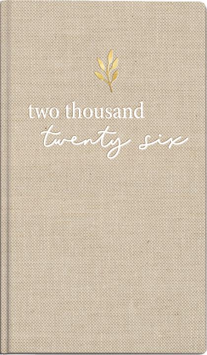 Actual product image Ridoide TA International 2026 701690302 1W/2S beige ML 8.7x15.3cm (A6, 1 week / 2 pages)