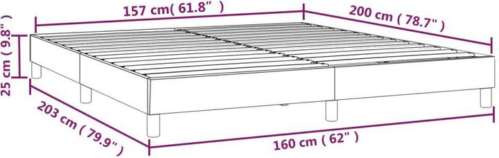 Image du produit vidaXL Boxspringbettgestell (160 x 200 cm)
