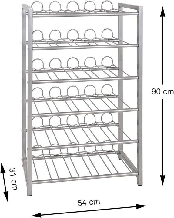 Actual product image HAKU Möbel Flaschenregal (31 x 54 x 90 cm, 54 bottles)
