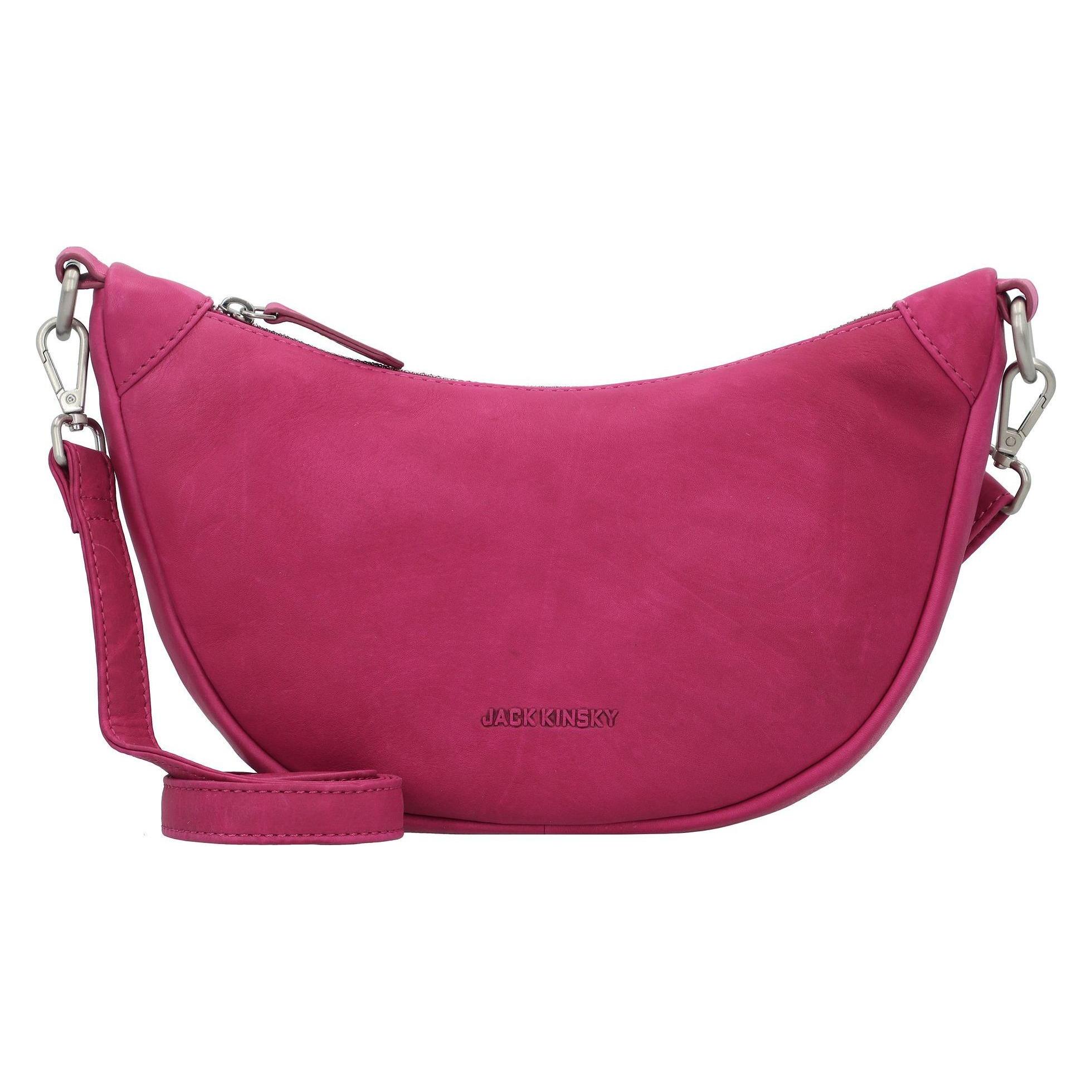 Jack Kinsky, Damen, Handtasche, Aruba 2 Umhängetasche Leder 25 Cm, Pink