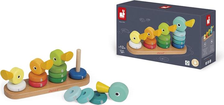 Actual product image Janod Stacking game duck family
