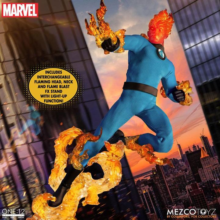 Image du produit Mezco Toys Marvel figurines 1/12 Fantastic Four Deluxe Steel Box Set 16 cm