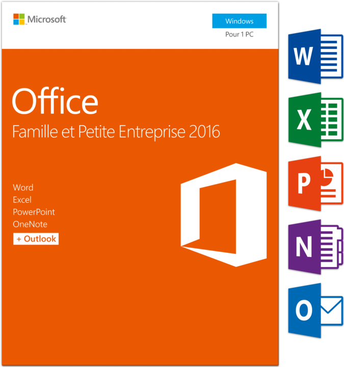 Produktbild Microsoft Office Famille et Petite Enterprise 2016 (1 User)