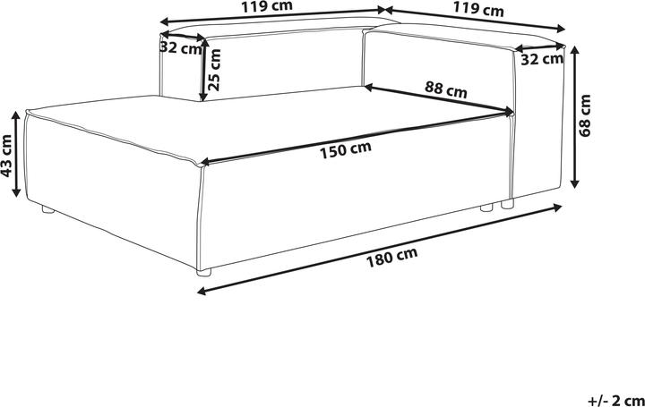 Immagine prodotto Beliani Ardal (Recamiere)
