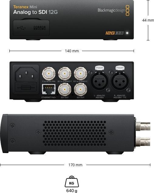 Produktbild Blackmagic Mini Analog zu SDI 12G (Analog -> Digital)