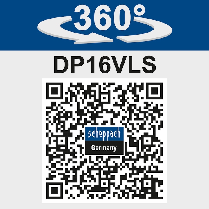 Actual product image Scheppach DP16VLS Drilling machine 230-240V 50Hz 500W (Electrical connection)