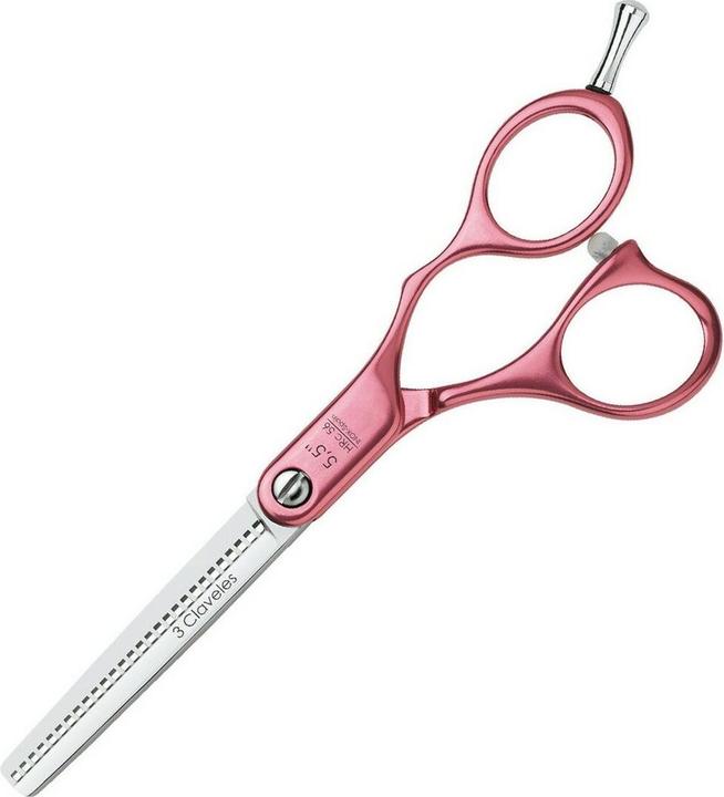 Image du produit 3 Claveles Ciseaux de coiffure Duraluminio 5.5" Rose (13.97 cm)