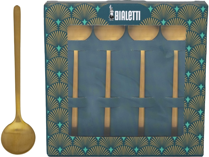 Immagine prodotto Bialetti Cucchiaio da caffè Deco Glam 4 pezzi (4 Pezzo/i, Misurini)
