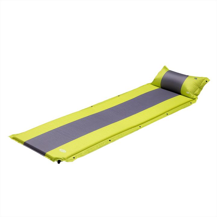 Actual product image Nils Camp Self-inflating mattress with cushion NC4349, green-gray