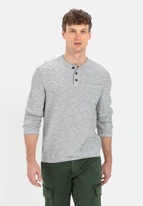 Produktbild Camel Active Strickpullover mit Henley-Kragen (XL)