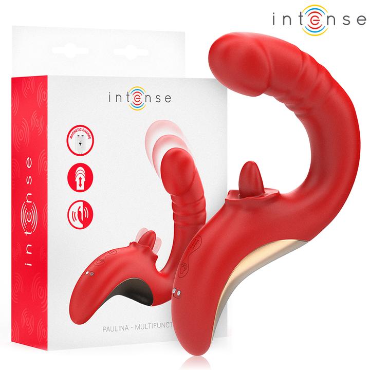 Produktbild Intense Paulina Vibrator Und Stimulator In U-Form Rot