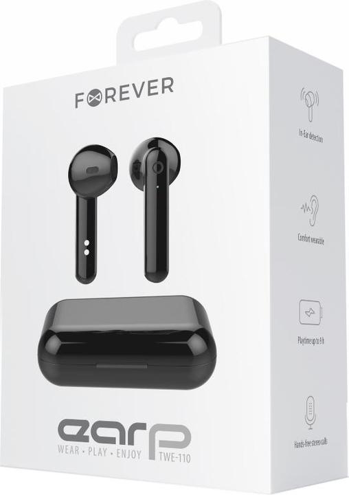 Immagine prodotto Forever Auricolari Bluetooth TWE-110 Earp nero (Senza fili)