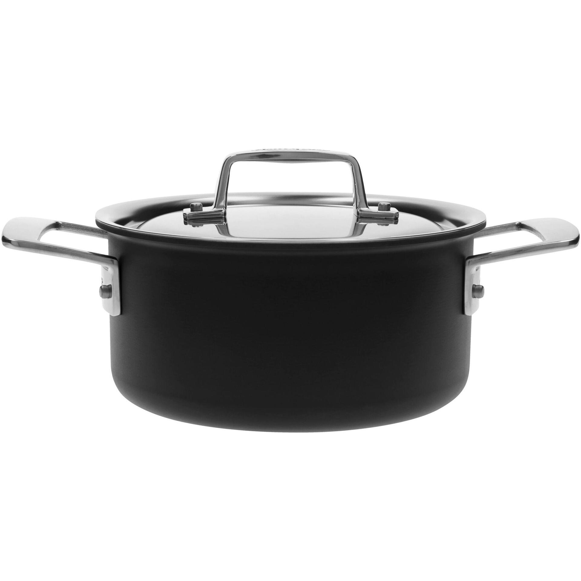 Demeyere Kochtopf Black 5 schwarz, Pfanne + Kochtopf, Schwarz